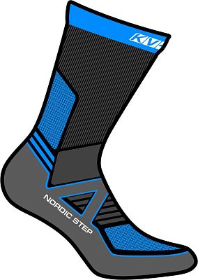 Превью  Носки лыжные KV+ Nordic Step Long Black/Grey